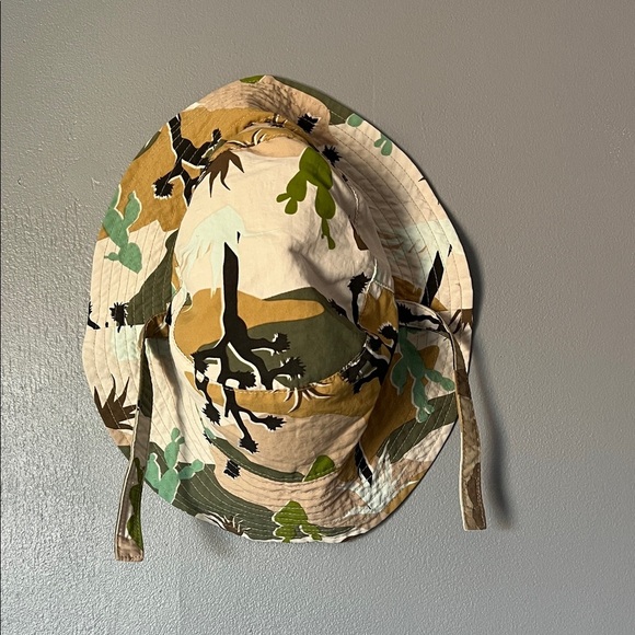 Patagonia Kids Bucket Sun Reversible Camo Cactus Adventure Hat 5T - Picture 2 of 8
